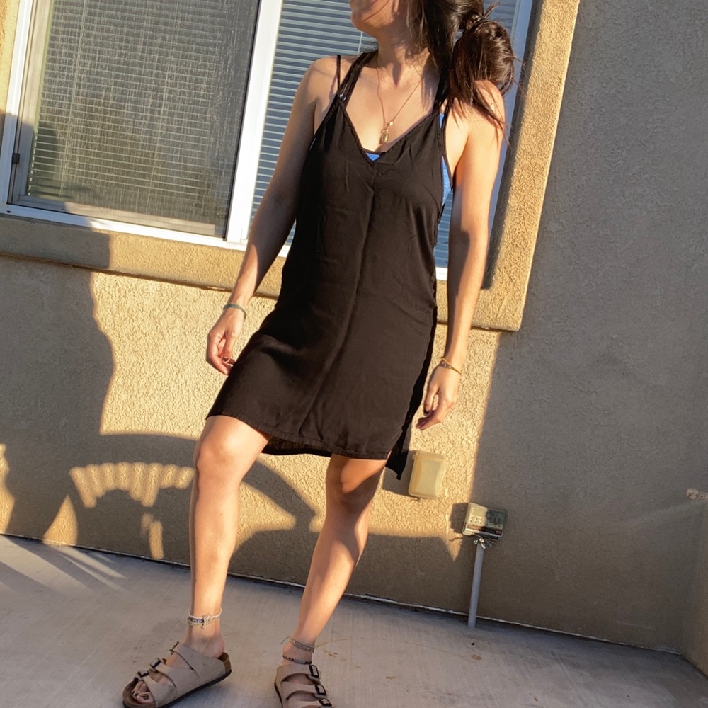 Onia Black V Neck Dress Size M